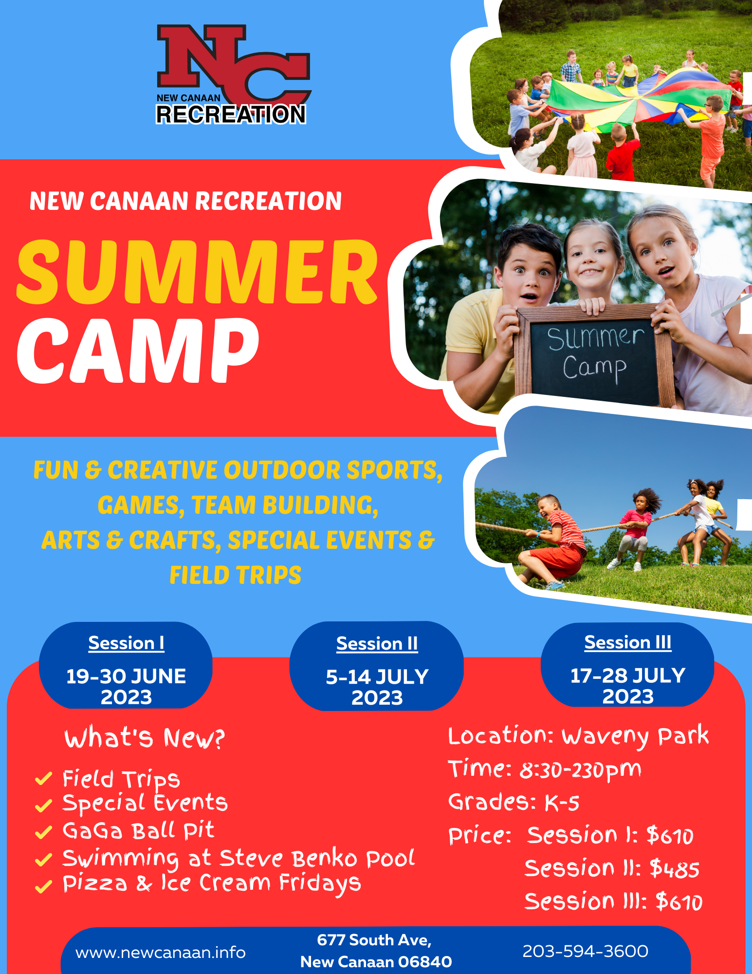 New Canaan Parks and Recreation Summer Camp 2023